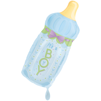 1 Ballon XXL - Baby Bottle - Boy