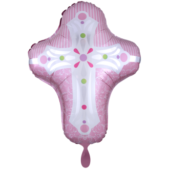 1 Ballon XXL - Pink Cross