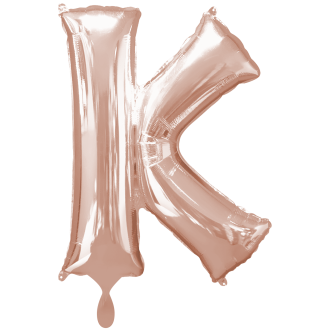 1 Balloon XXL - Buchstabe K - Rosegold