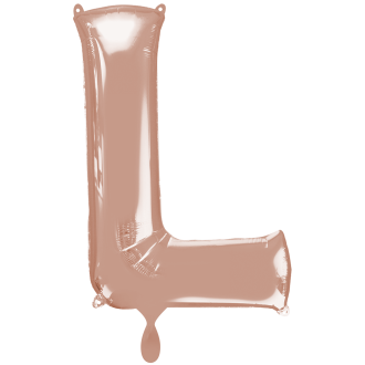 1 Balloon XXL - Buchstabe L - Rosegold
