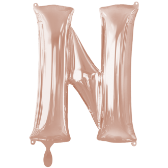 1 Balloon XXL - Buchstabe N - Rosegold