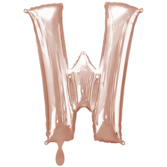 1 Balloon XXL - Buchstabe W - Rosegold