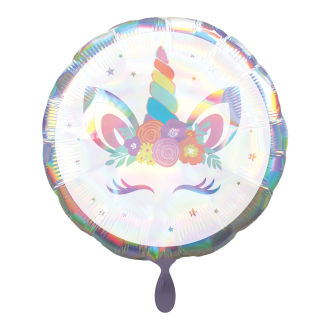 1 Balloon - Unicorn Party Iridescent