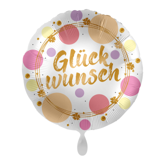 1 Ballon - Shiny Dots Glückwunsch