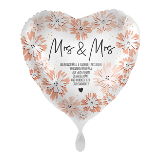 1 Balloon - Blooming Wedding Day Mrs. - GER
