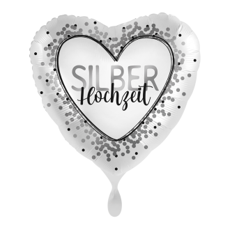 1 Ballon - Silberhochzeit