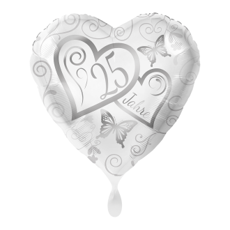 1 Ballon - Herzen 25 Jahre