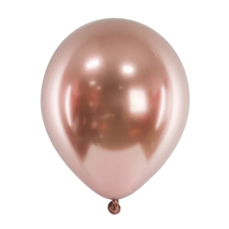 5 Luftballons - Ø 46 cm - Glossy - RoseGold