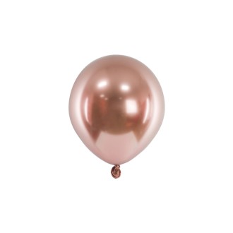 50 Miniballons - Ø 12cm - Glossy - RoseGold