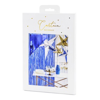 1 Glittervorhang - 2,5m - Blau