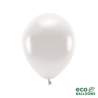 10 ECO-Luftballons - Ø 30cm - Metallic - Pearl