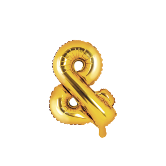 1 Ballon XS - Zeichen & - Gold