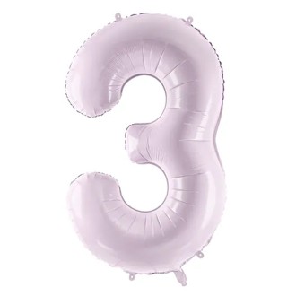 1 Balloon XL - Zahl 3 - Lila