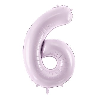 1 Balloon XL - Zahl 6 - Lila