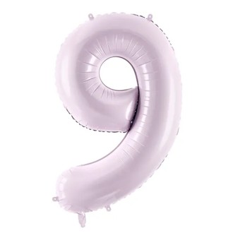1 Balloon XL - Zahl 9 - Lila