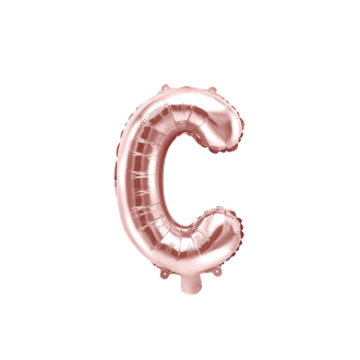 1 Ballon XS - Buchstabe C - RoseGold