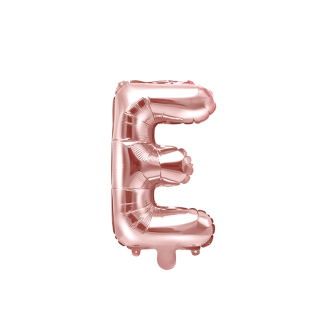 1 Ballon XS - Buchstabe E - RoseGold