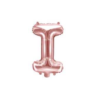 1 Ballon XS - Buchstabe I - RoseGold