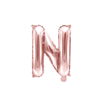 1 Ballon XS - Buchstabe N - RoseGold