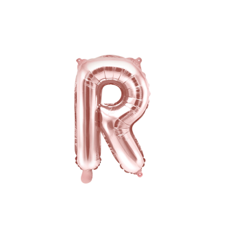 1 Ballon XS - Buchstabe R - RoseGold