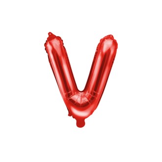 1 Ballon XS - Buchstabe V - Rot