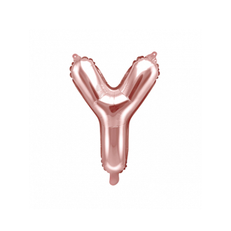 1 Ballon XS - Buchstabe Y - RoseGold