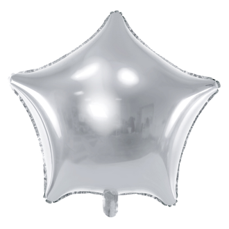 1 Ballon XXL - Stern - Silber