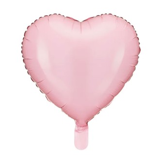 1 Ballon - Herz - Hellrosa