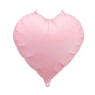 1 Ballon - Herz - Satin - Rosa