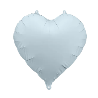 1 Ballon - Herz - Satin - Hellblau