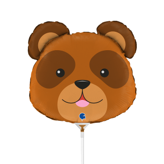 10 Miniballoons Airfilled - Bear Head (Unverpackt)