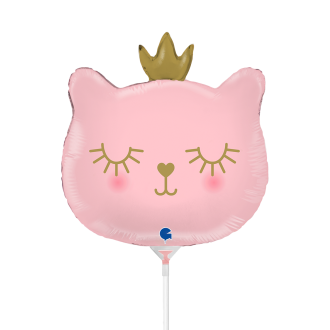 10 Miniballoons Airfilled - Cat Princess (Unverpackt)