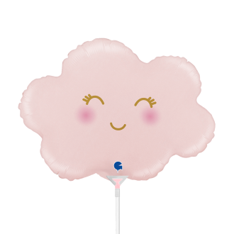 10 Miniballoons Airfilled - Cloud Satin Pastel Pink (Unverpackt)