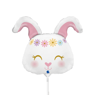 10 Miniballoons Airfilled - Hippie Bunny (Unverpackt)