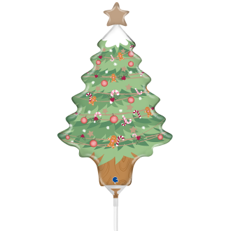10 Miniballoons Airfilled - Christmas Tree (Unverpackt)