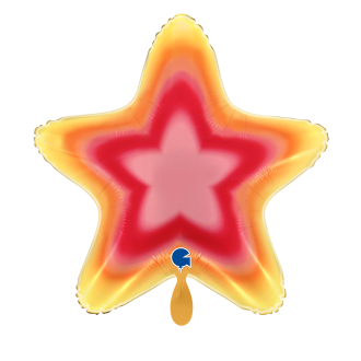 1 Balloon XL - Star Pink Aura