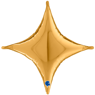 1 Balloon XXL - Deco-Concave Cross - Gold