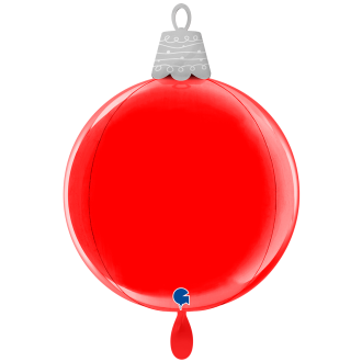 1 Balloon 4D XL - Christmas Ball Red