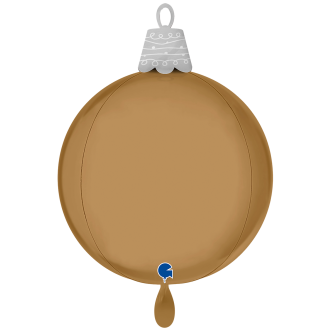 1 Balloon 4D XL - Christmas Ball Platinum Champagne