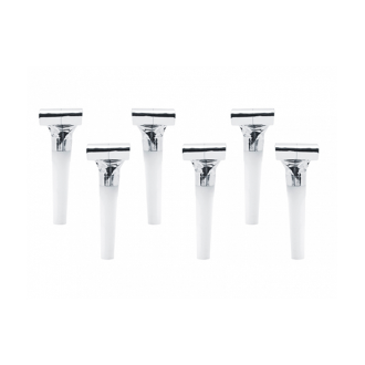 6 Partytröten - Silber