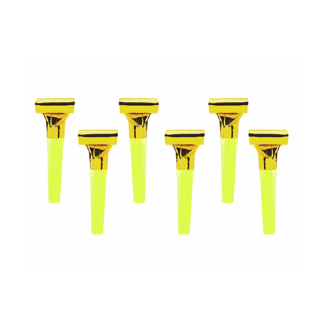 6 Partytröten - Gold