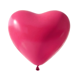 50 Herzballons - Ø30 cm - Fuchsia
