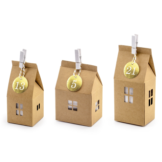 1 Adventskalender Set - Christmas Houses