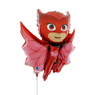 10 Miniballoons Airfilled - PJ Masks - Owlette (Unverpackt)