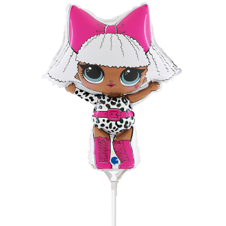 10 Miniballoons Airfilled - LOL Surprise - Diva (Unverpackt)