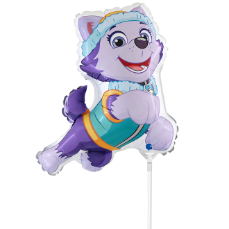 10 Miniballoons Airfilled - Paw Patrol - Everest (Unverpackt)
