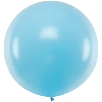1 Riesenballon - Ø 1m - Pastell - Hellblau