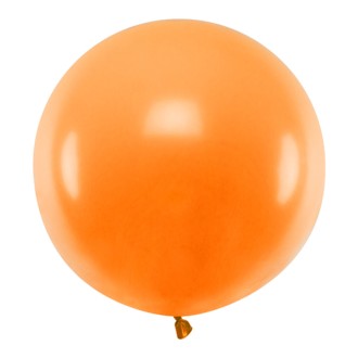 1 Riesenballon - Ø 60cm - Pastell - Mandarin Orange