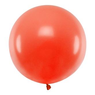 1 Riesenballon - Ø 60cm - Pastell - Poppy Red