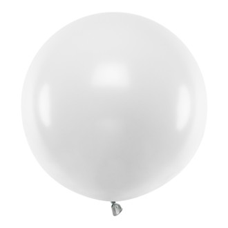 1 Riesenballon - Ø 60cm - Pastell - Pure White